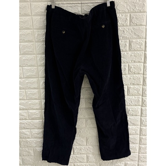 HAGGAR MENS PANTS SIZE 38X32 CORDUROY STRAIGHT LEG BLUE COTTON‎ - Picture 3 of 7